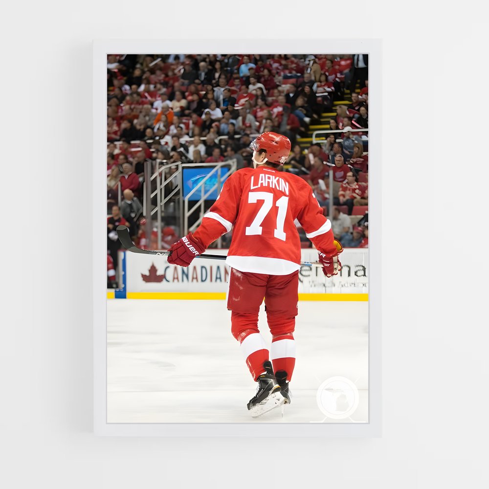 Poster Larkin en Action – affiche Hockey sur glace (vue 3)
